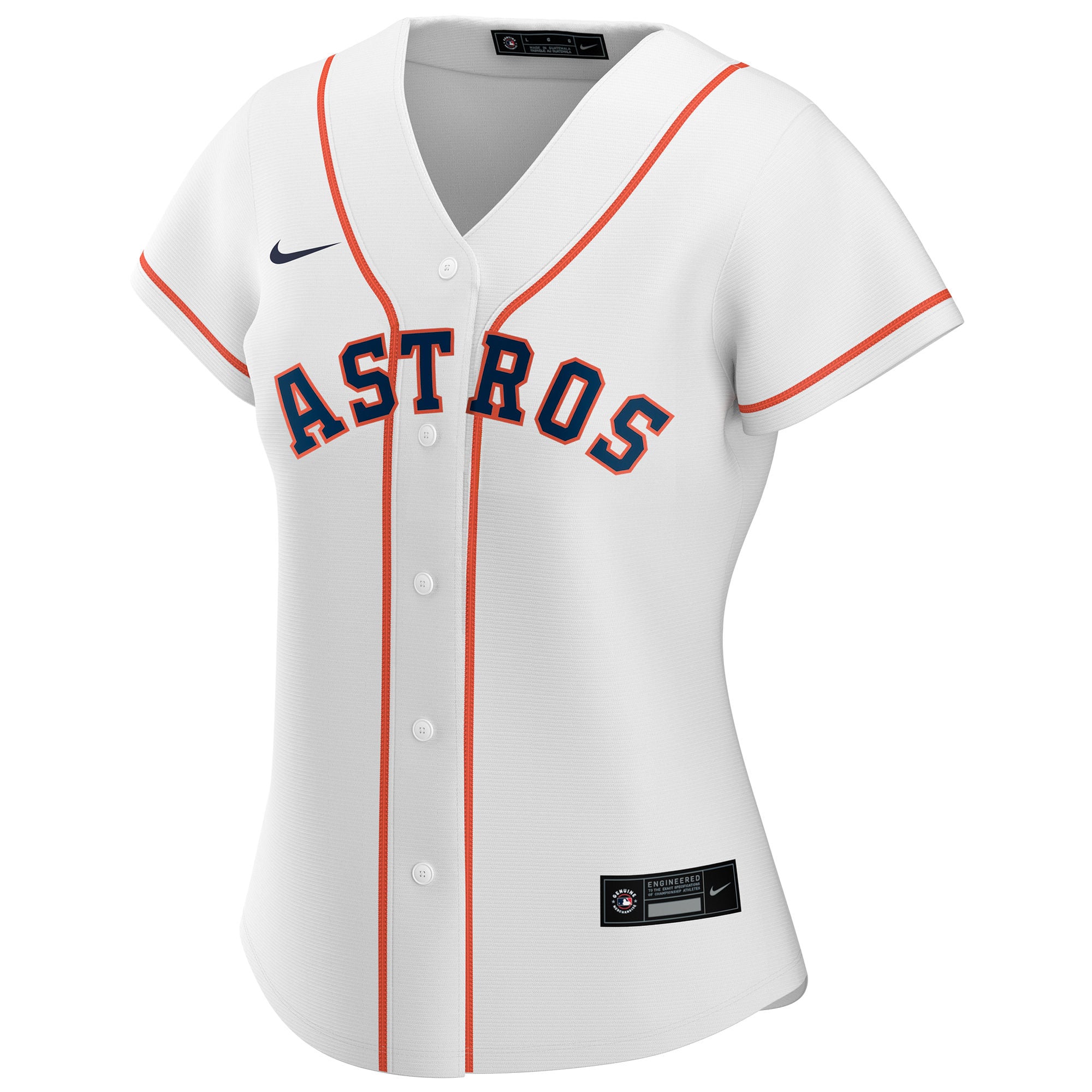 Houston Astros Women's Home Replica Custom Jersey White