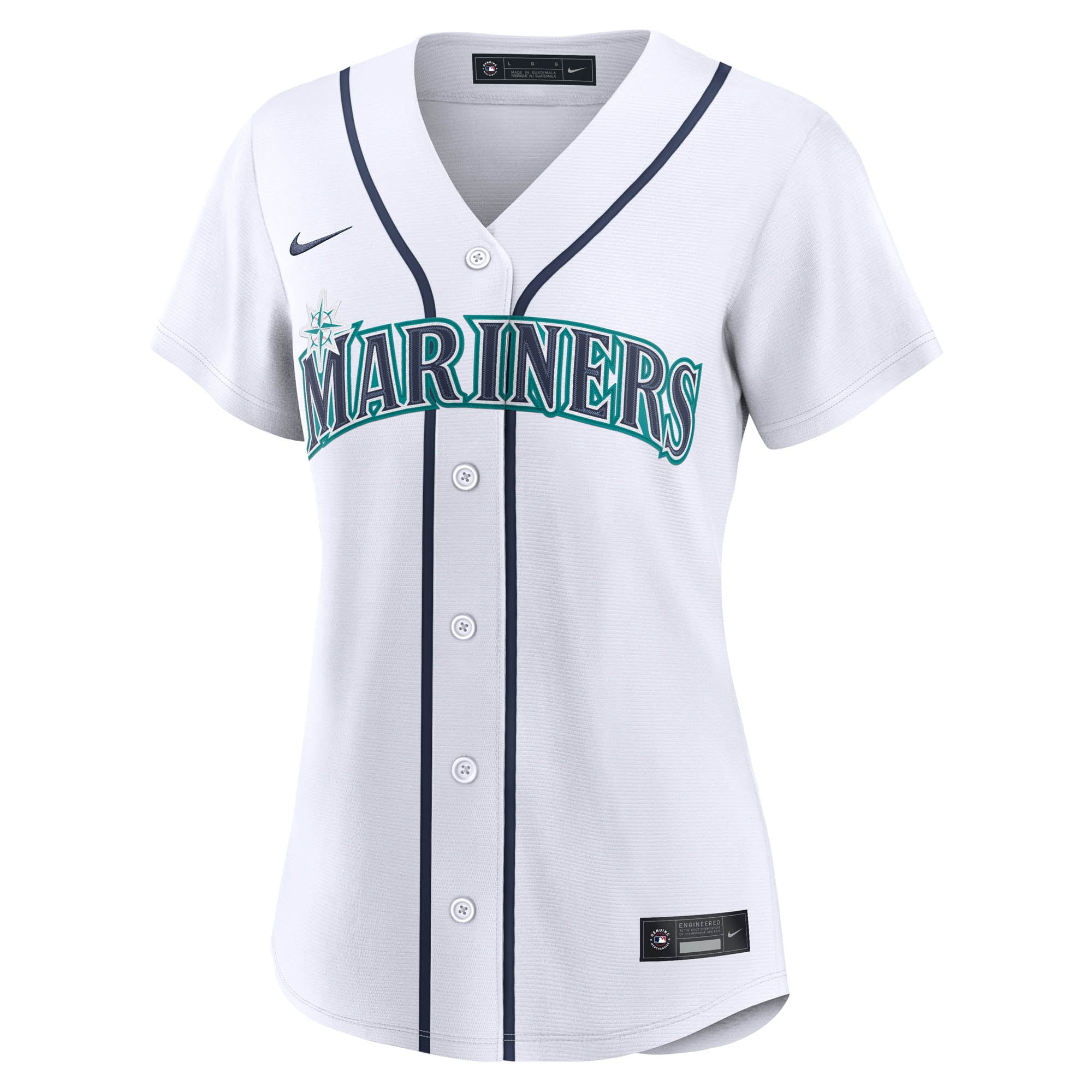 Seattle Mariners Women's Home Replica Custom Jersey White