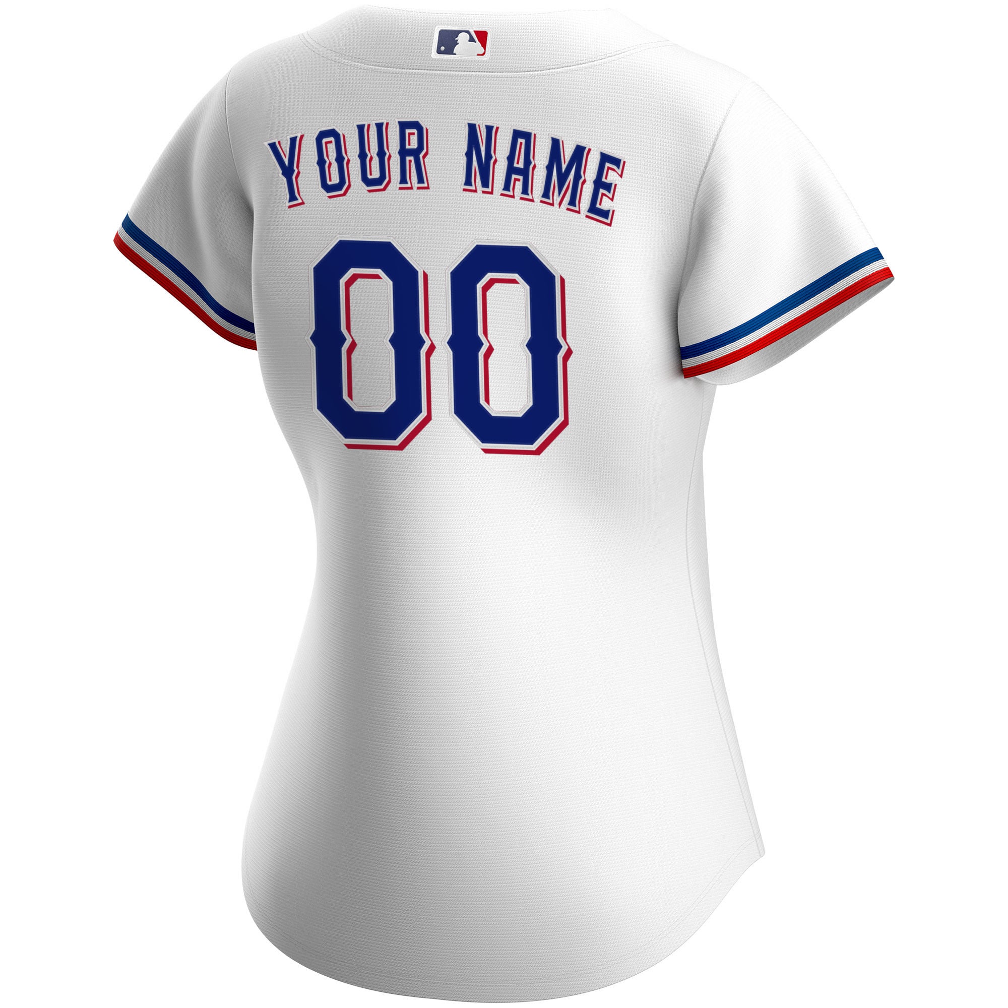 Texas Rangers Women's Home Replica Custom Jersey White