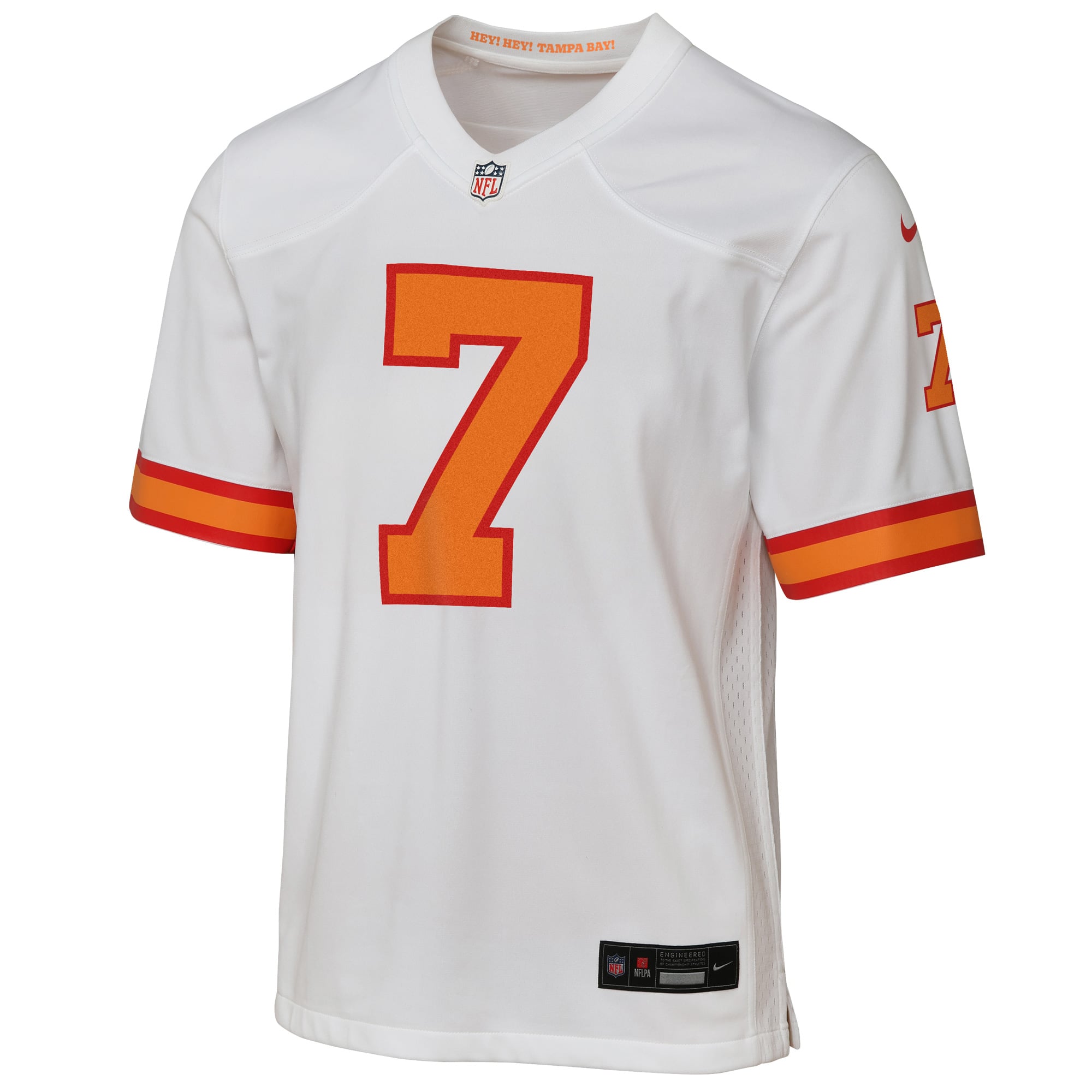 Bucky Irving '76 Tampa Bay Buccaneers Youth Game Jersey White