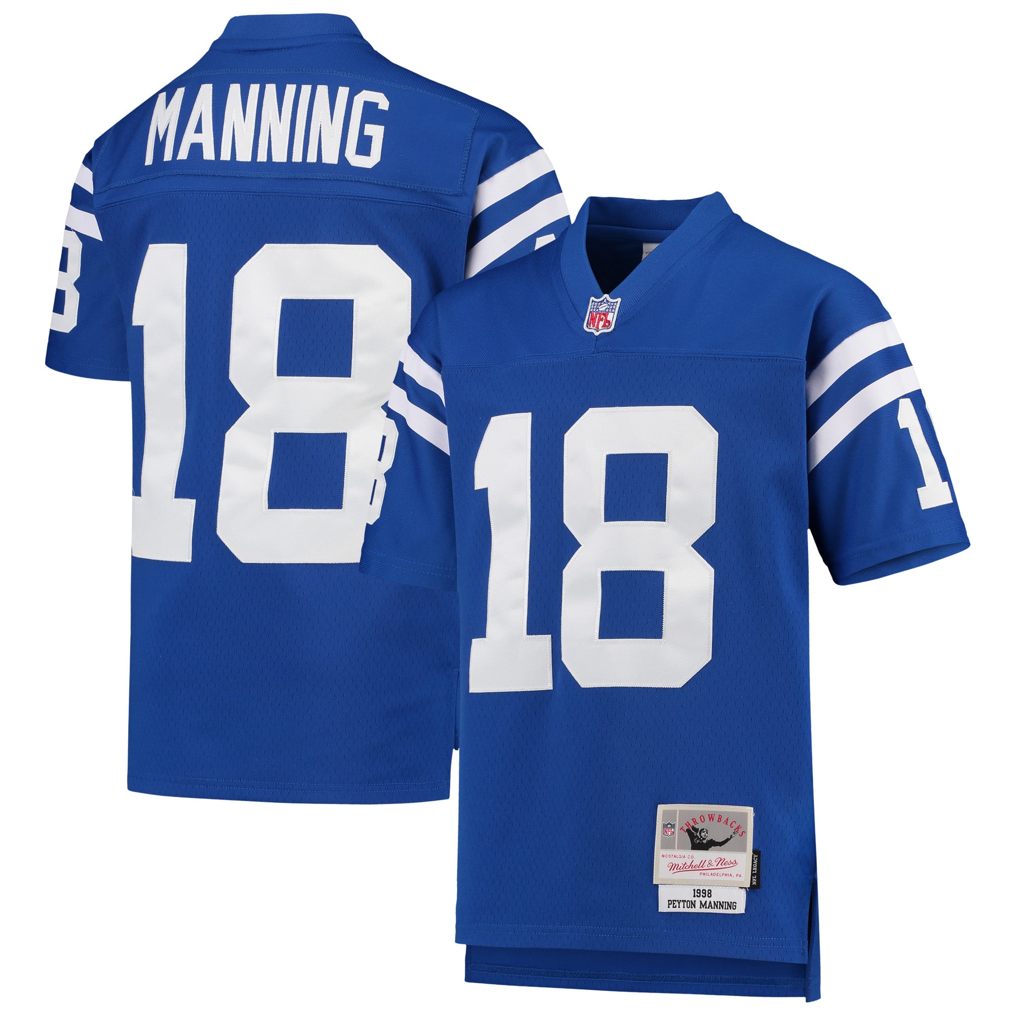Peyton Manning Indianapolis Colts Mitchell & Ness Youth 1998 Legacy Retired Player Jersey Royal