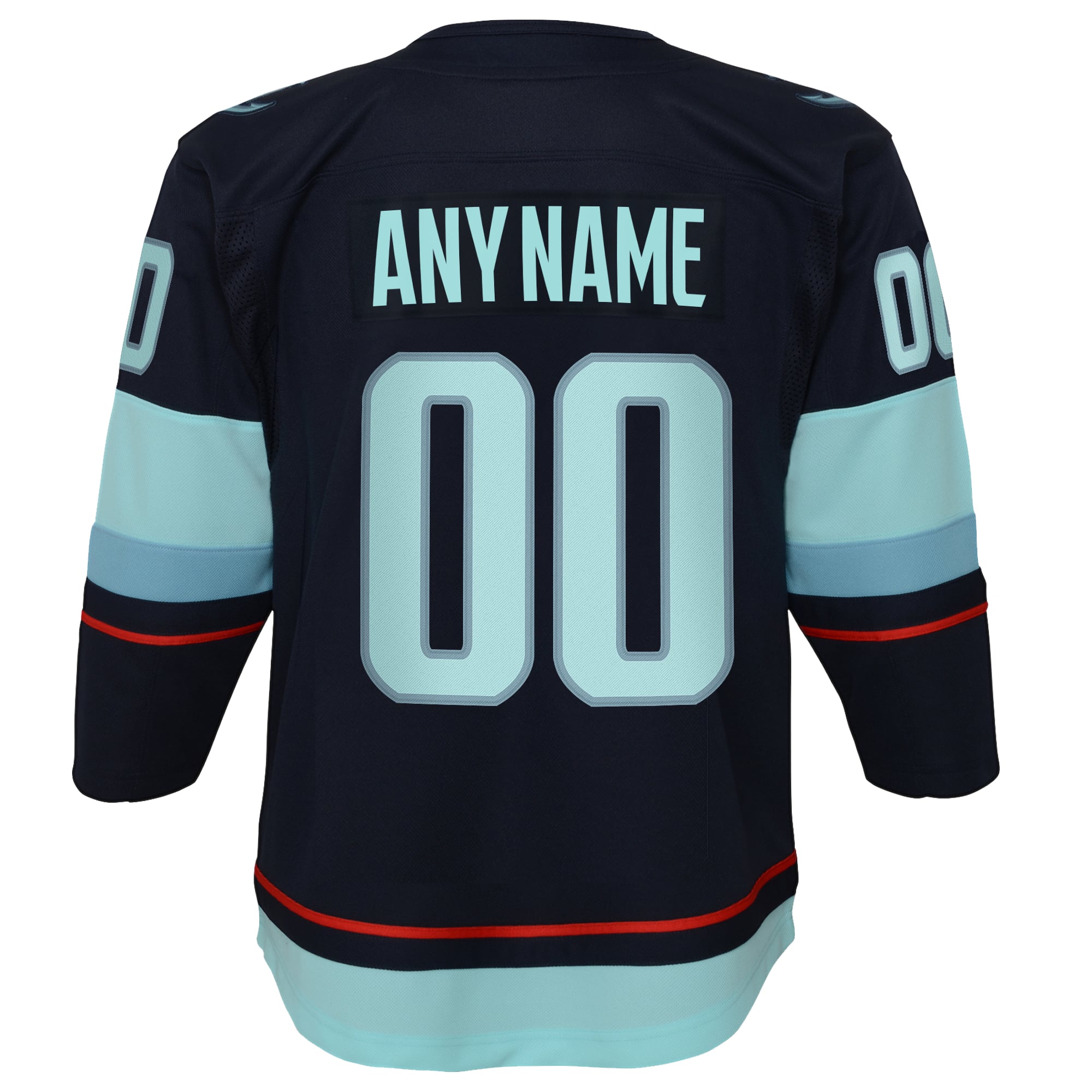 Seattle Kraken Youth Home Premier Custom Jersey Navy