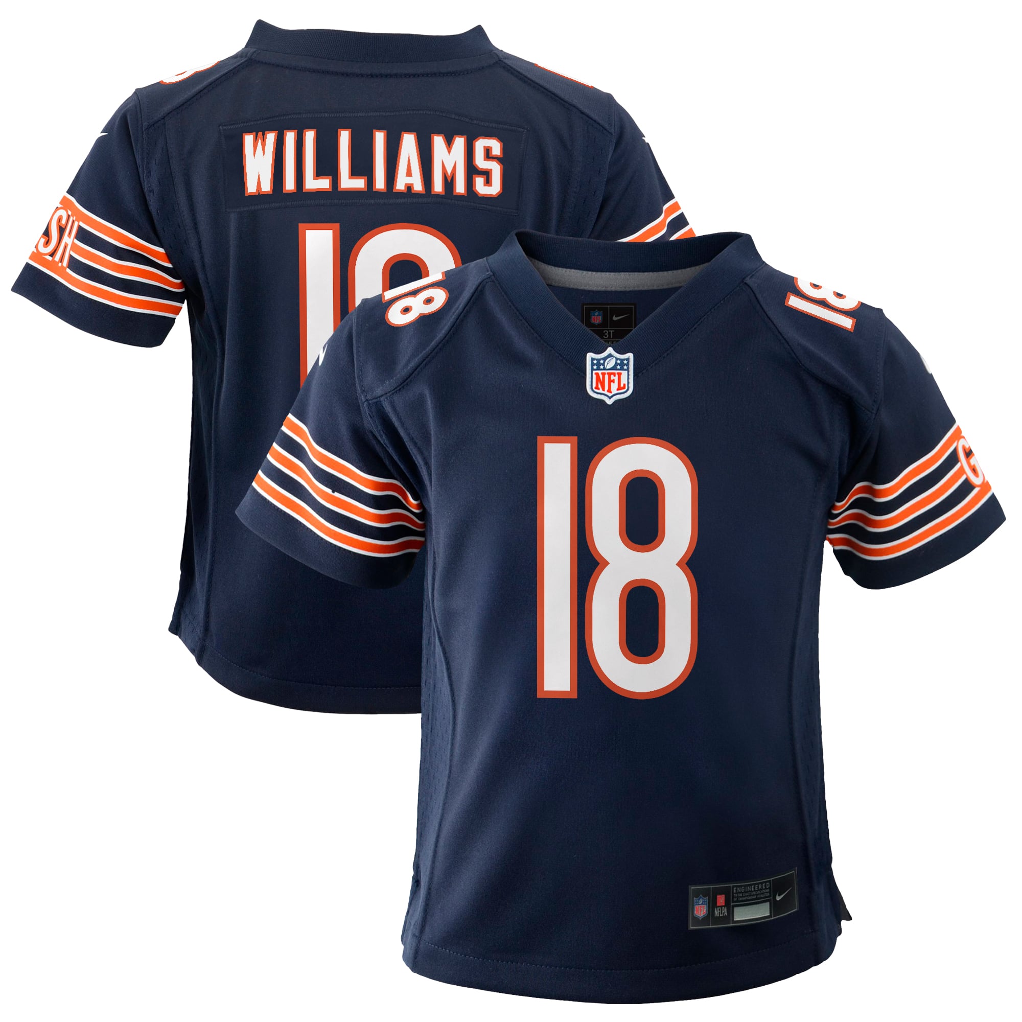 Caleb Williams Chicago Bears Youth Game Jersey Navy