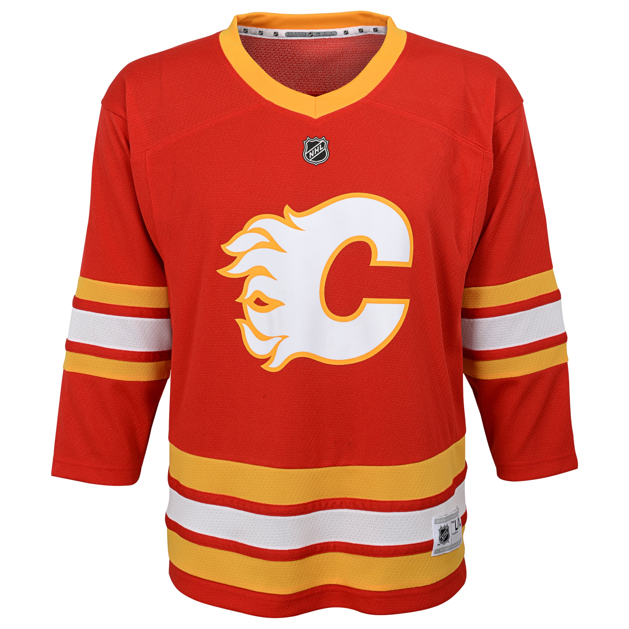 Calgary Flames Youth Home Replica Blank Jersey Red