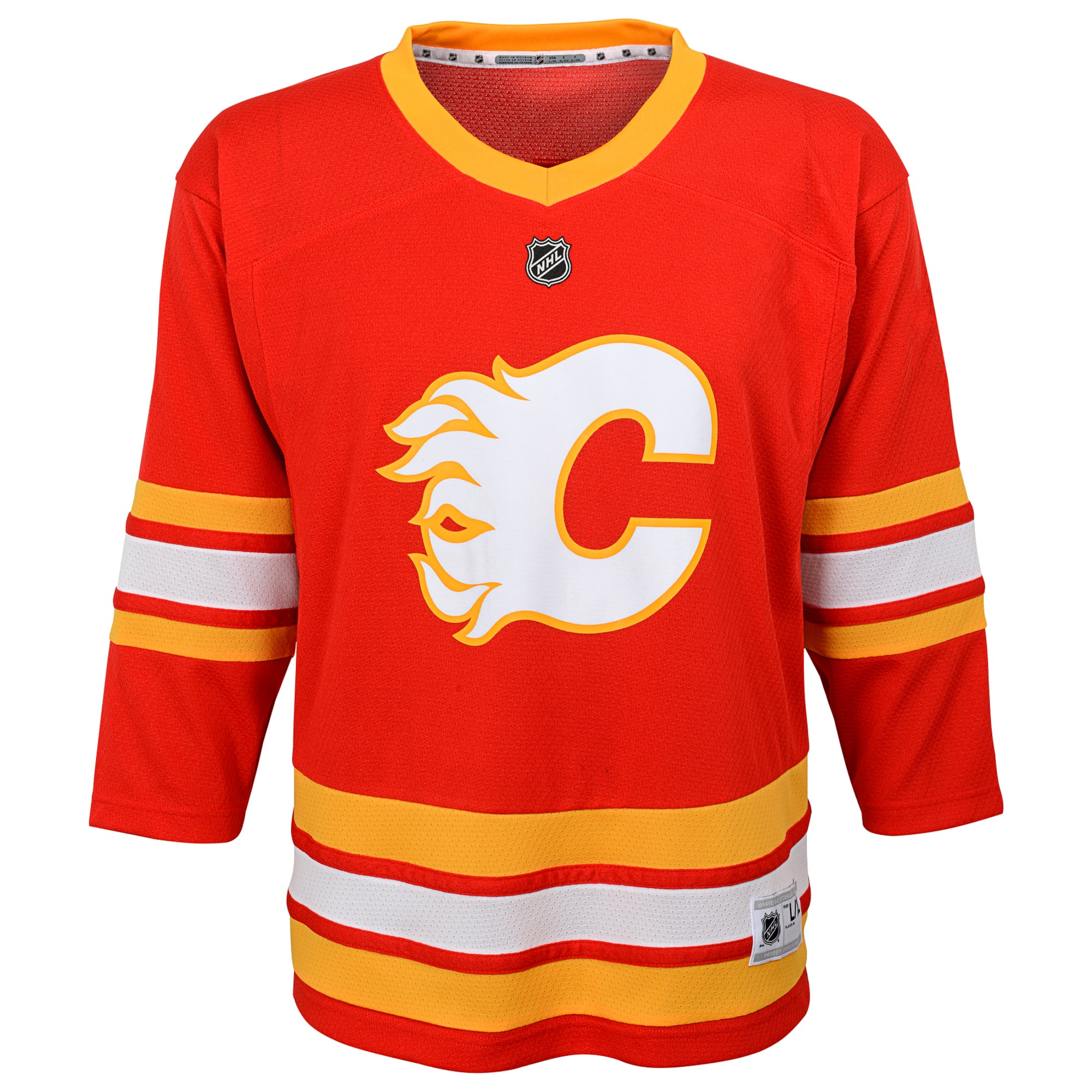 Calgary Flames Youth Home Replica Custom Jersey Red