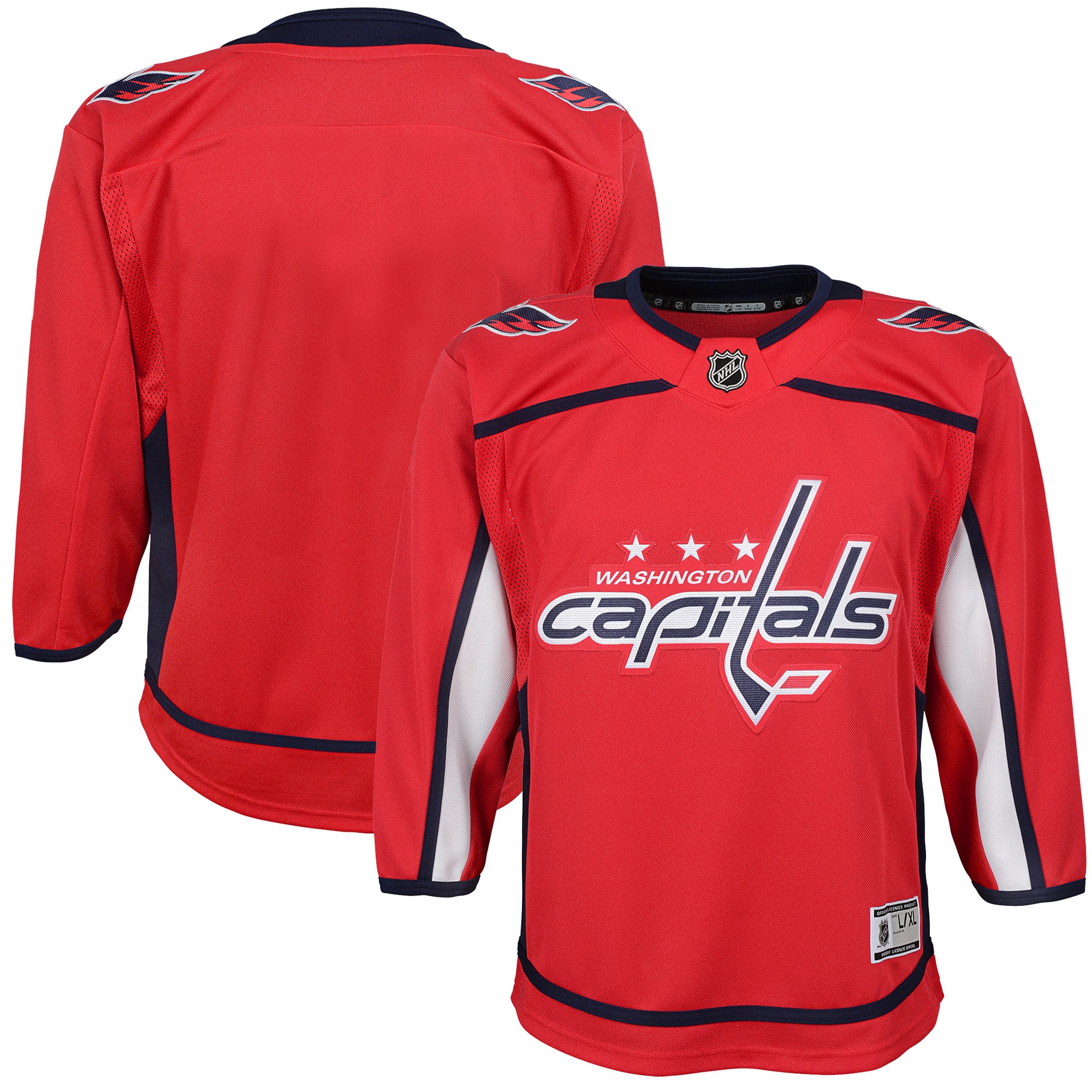 Washington Capitals Youth Home Blank Premier Jersey Red