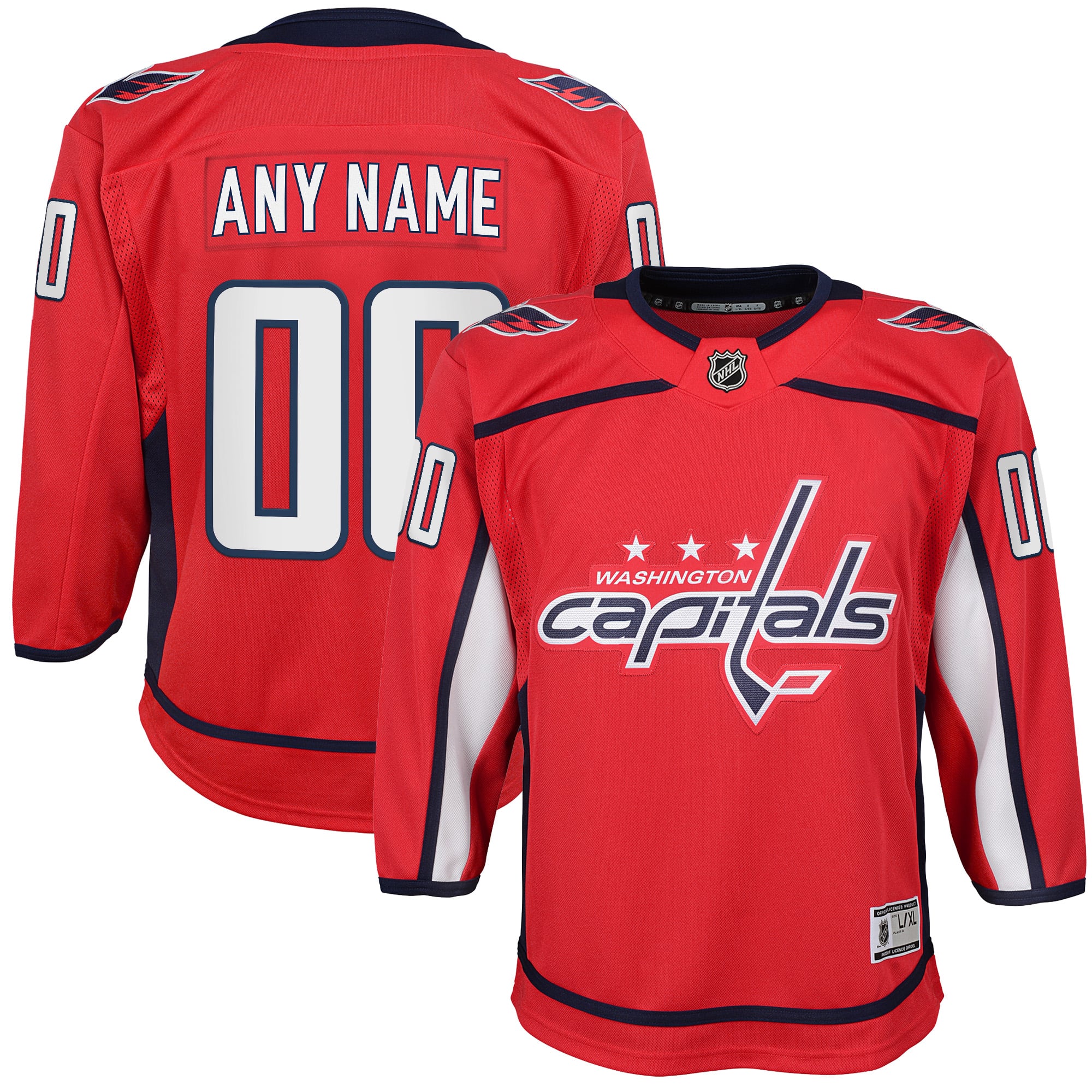 Washington Capitals Youth Home Custom Premier Jersey Red