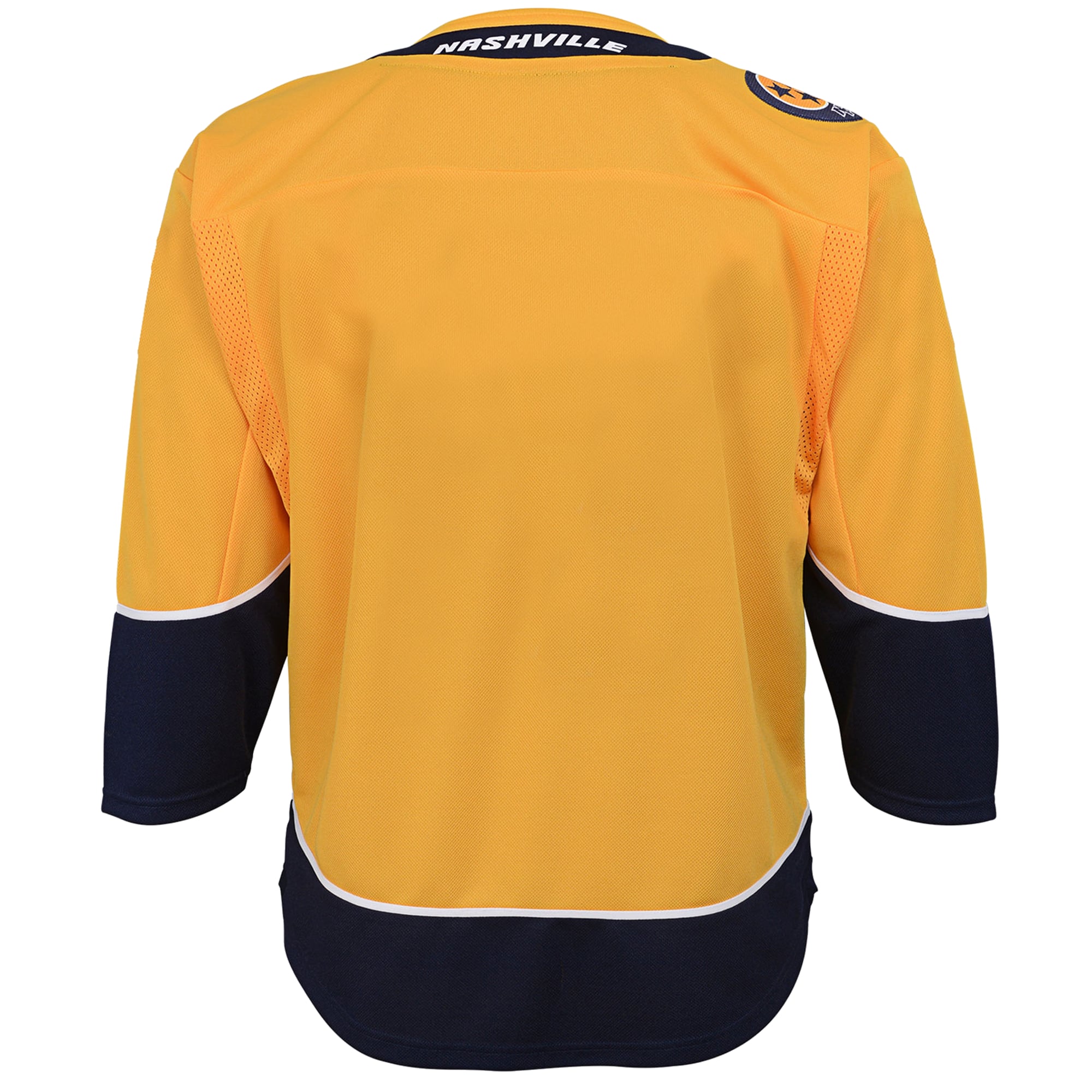 Nashville Predators Youth Home Premier Blank Jersey Yellow
