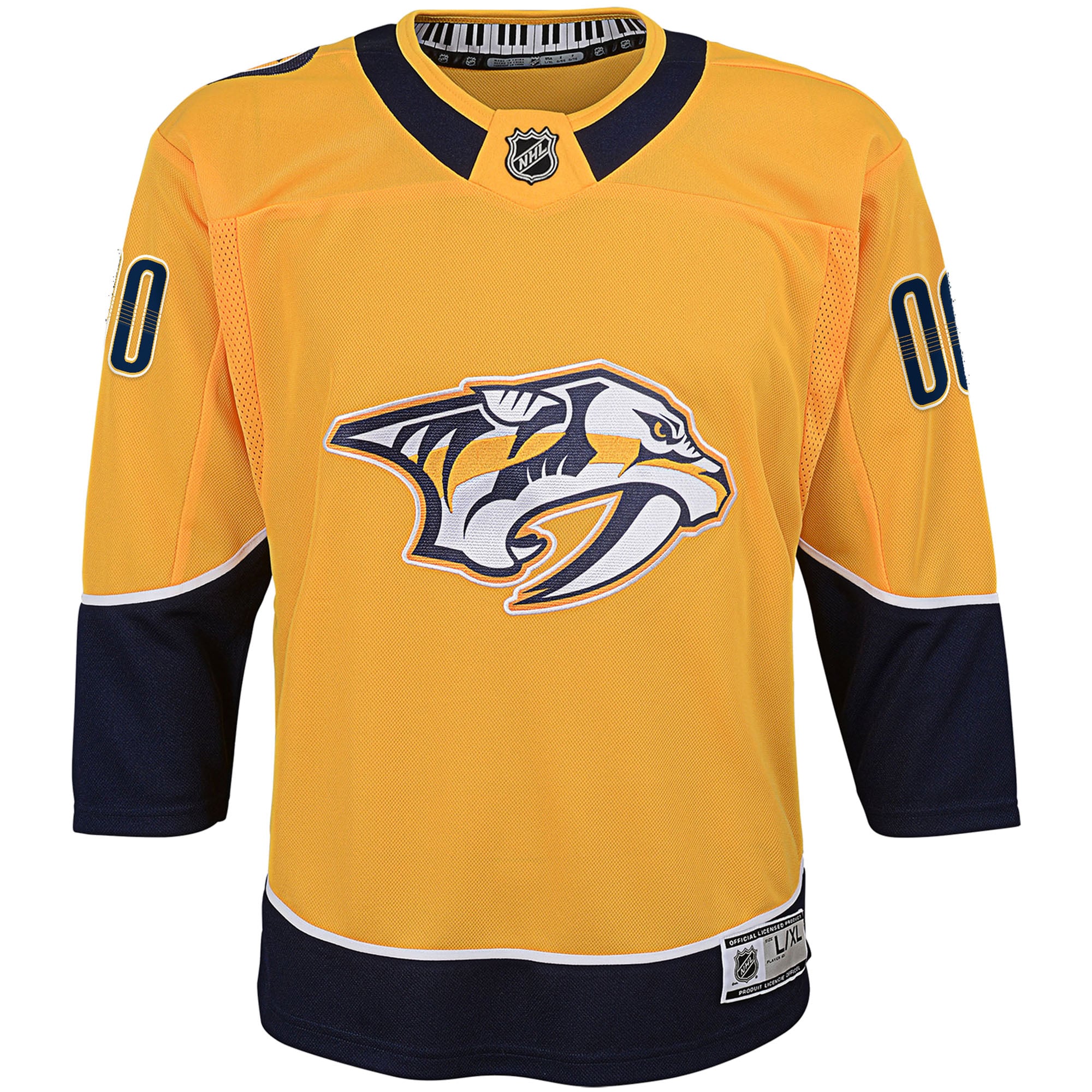 Nashville Predators Youth Home Premier Custom Jersey Yellow