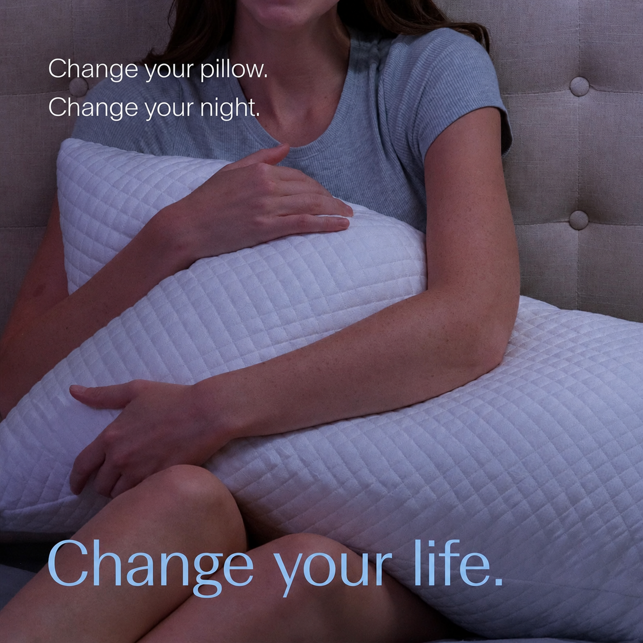 Shredded Memory Foam Pillow with Bamboo Fiber Cover, Slow Rebound Comfort Pillow for Better Sleep & Neck Support