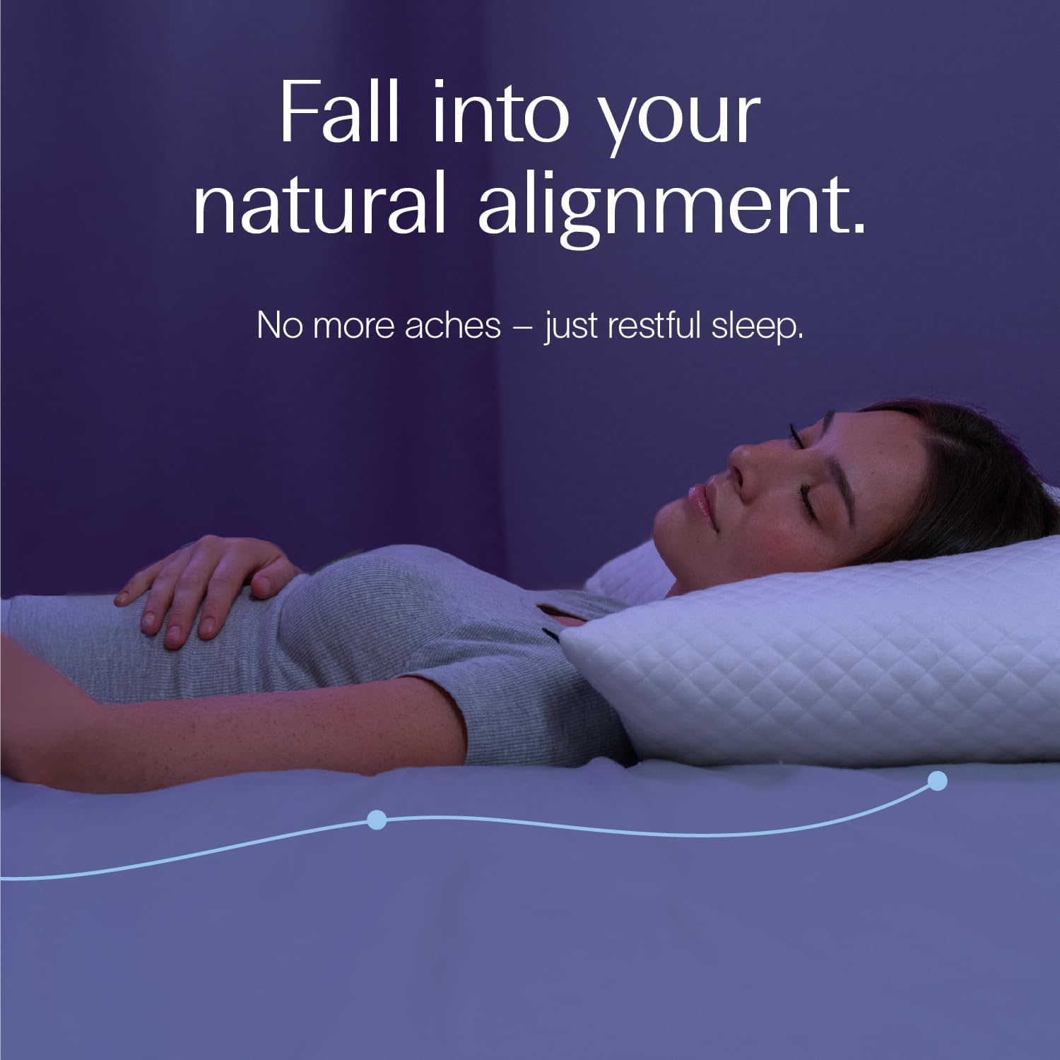 Shredded Memory Foam Pillow with Bamboo Fiber Cover, Slow Rebound Comfort Pillow for Better Sleep & Neck Support