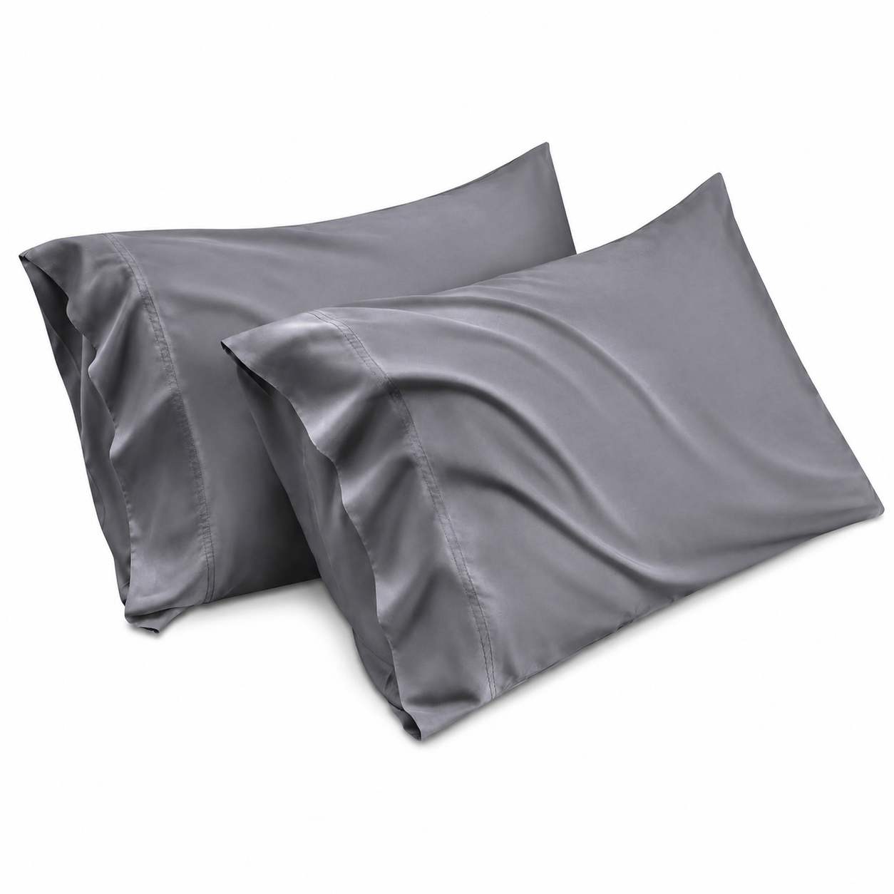 Cooling Bamboo Pillowcase Set, Silky Soft Bamboo Viscose Pillow Covers, Breathable and Skin-Friendly Bedding Pillowcases with Envelope Closure for Better Sleep