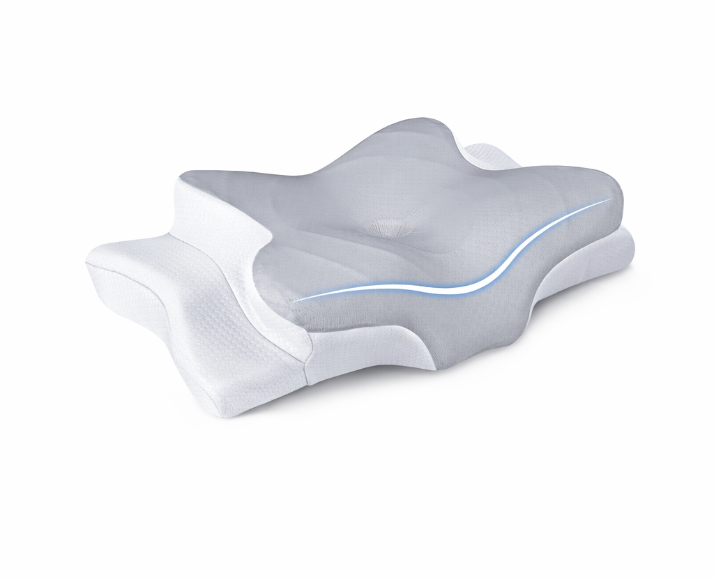 Deep Sleep Memory Foam Pillow, Ergonomic Butterfly Contour Pillow with Neck Support Design, Comfortable Pillow for Side and Back Sleepers