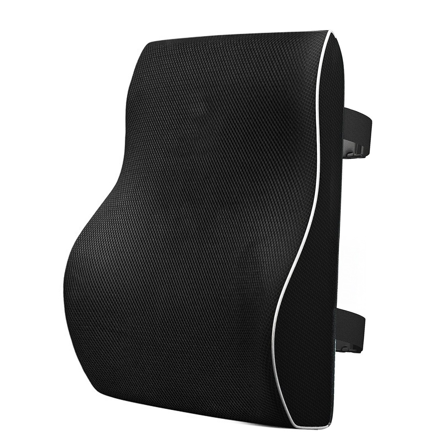 Lumbar Support Pillow for Office Chair, Ergonomic Back Support Cushion for Home Office and Car Seat, Adjustable Strap Design for Posture Improvement and Comfortable Sitting