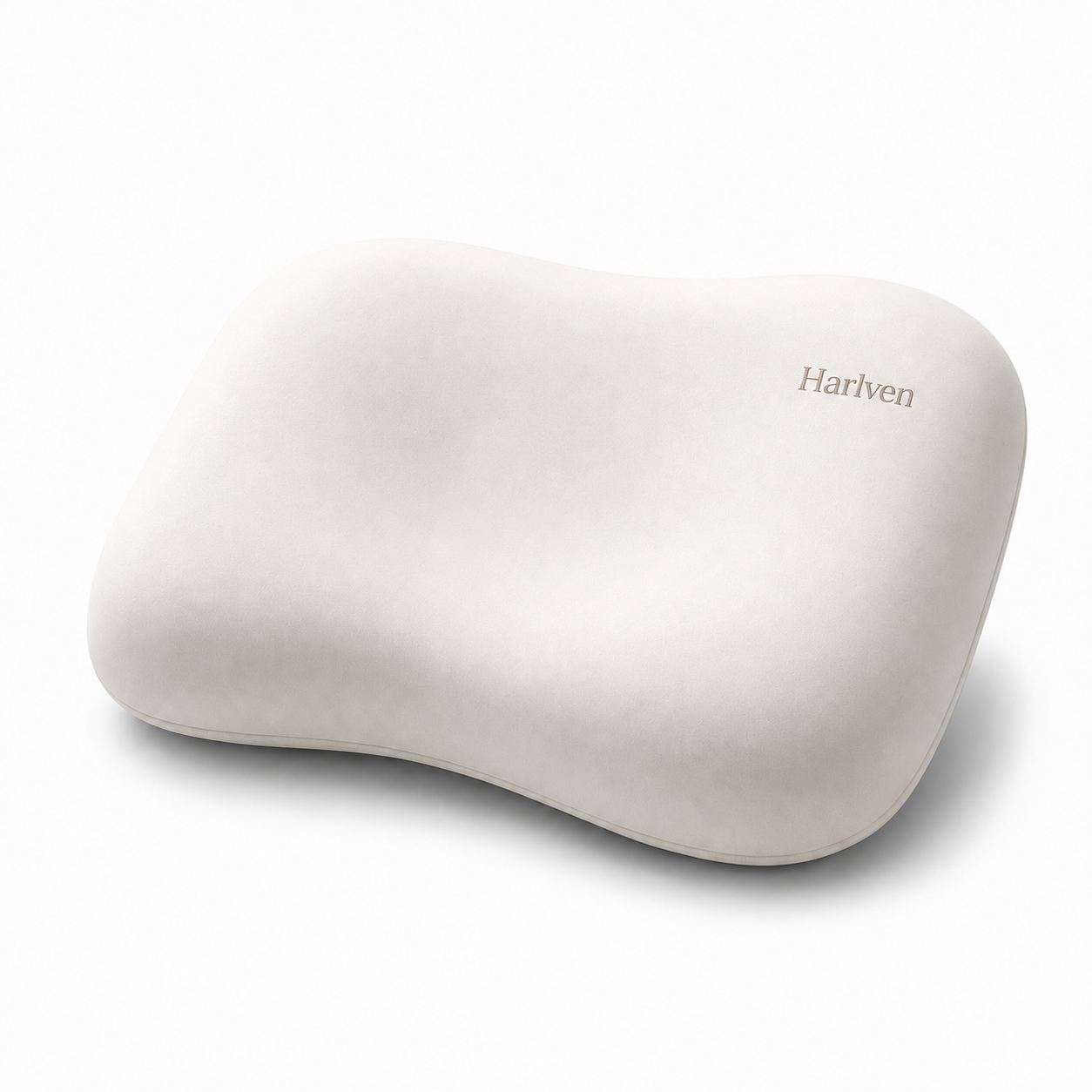 Harlven Cooling Memory Foam Pillow - Ergonomic Cervical Support Pillow Designed to Follow Your Neck Curve for Comfortable Sleep