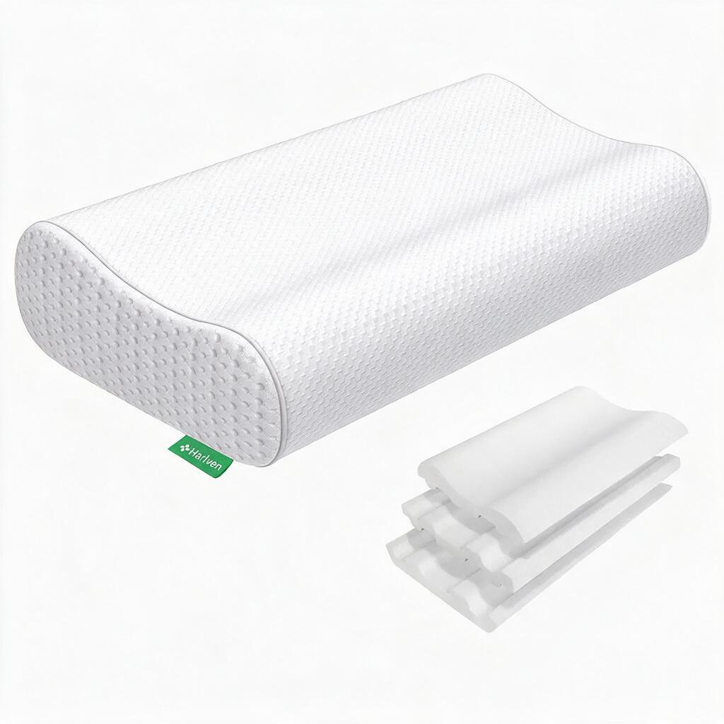 Harlven Cervical Pillow - Ergonomic Memory Foam Neck Support Pillow, Contour Pillow for Side Sleepers & Back Sleepers