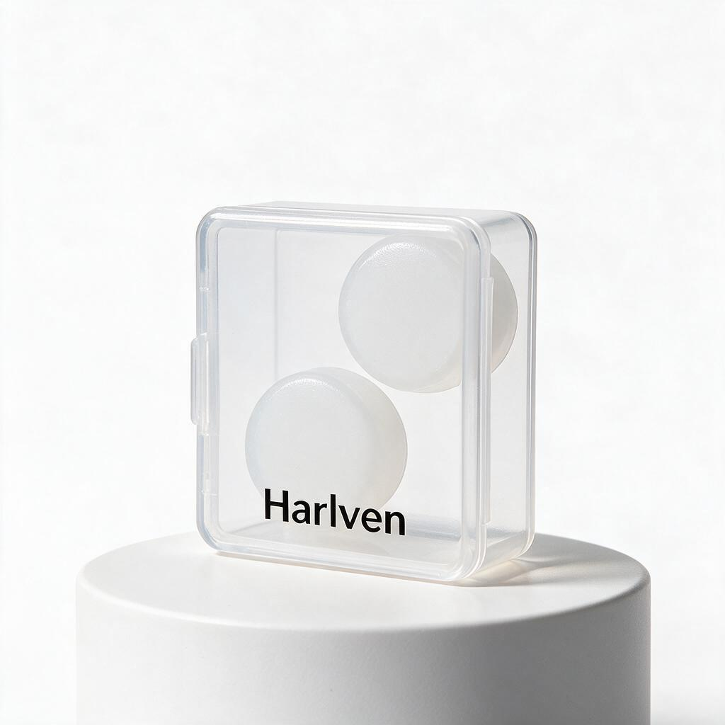 Harlven Soft Silicone Sleep Earplugs – Noise Blocking Ear Plugs with Comfortable Pressure-Free Fit, Odorless Reusable Earplugs f - White - 2 - image 1