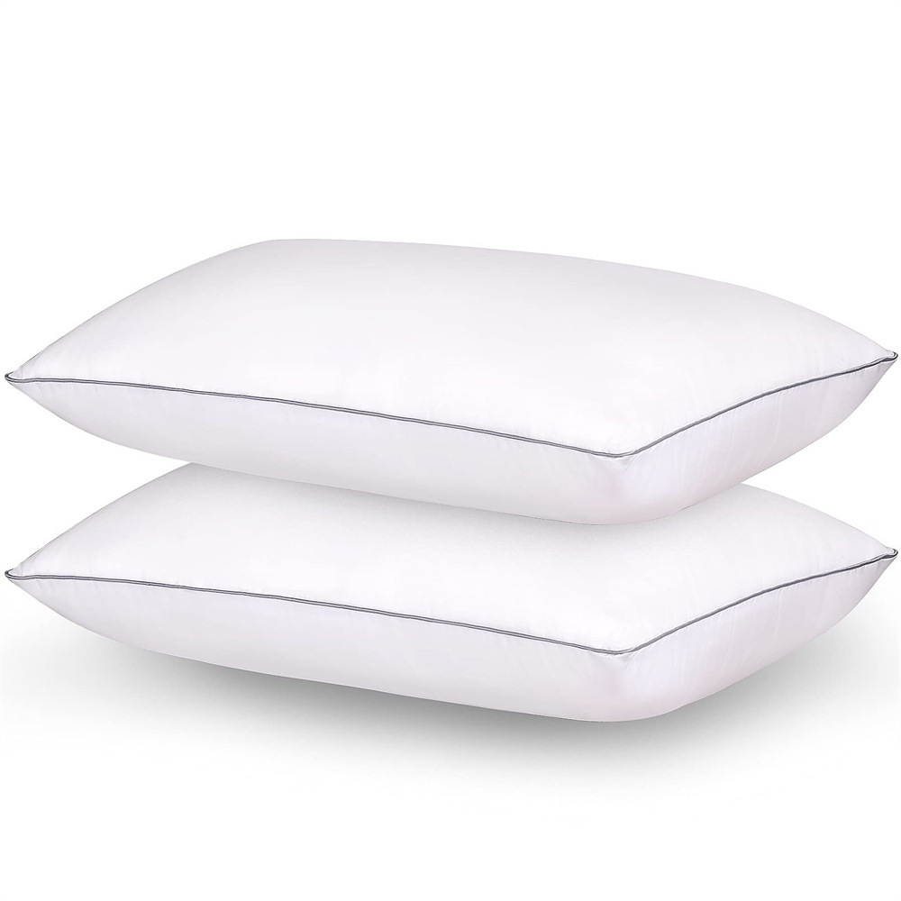 Harlven Plush Pillow Insert – Soft Fluffy Pillow Core for Cozy & Comfortable Sleep - Grey - King(pack of 2) - image 14