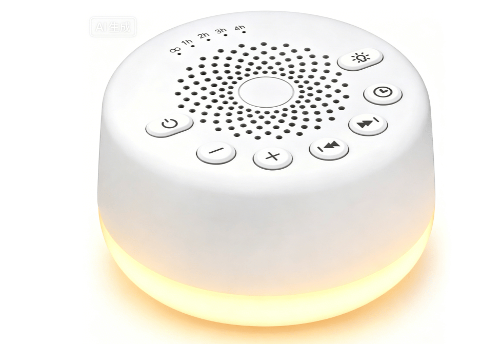 White Noise Machine for Better Sleep, 24 Soothing Sounds with Soft Night Light, 4 Timer Settings & Memory Function, Designed for Babies, Kids and Adults to Create a Calm and Relaxing Sleep Environment - image 1