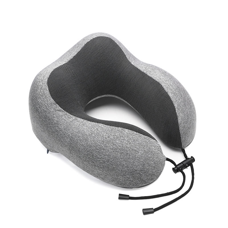 Memory Foam Travel Neck Pillow, Upgraded Ergonomic Airplane Pillow for Comfortable Neck Support, Portable Travel Pillow for Flights, Cars and Office Use - image 1