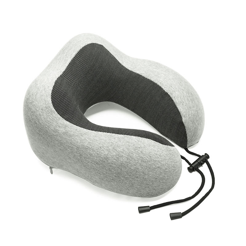 Memory Foam Travel Neck Pillow, Upgraded Ergonomic Airplane Pillow for Comfortable Neck Support, Portable Travel Pillow for Flights, Cars and Office Use - image 3