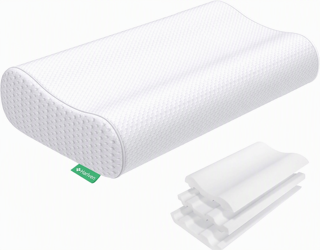 Harlven Cervical Pillow - Ergonomic Memory Foam Neck Support Pillow, Contour Pillow for Side Sleepers & Back Sleepers - image 1