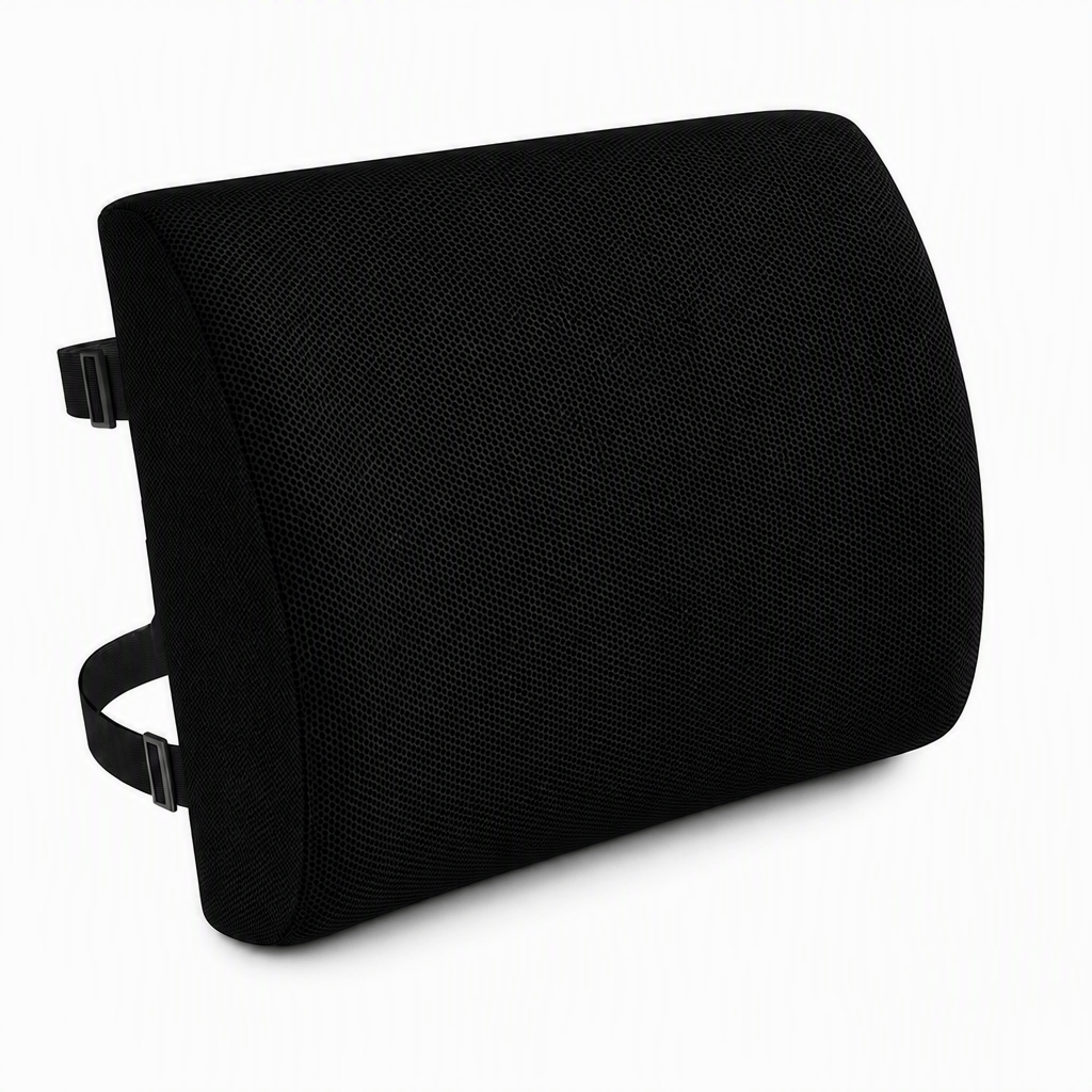 Harlven Lumbar Support Pillow for Office Chair and Car Seat, Memory Foam Back Support Cushion, Ergonomic Lower Back Pillow for D - Black - Lumbar Support Pillow - image 5