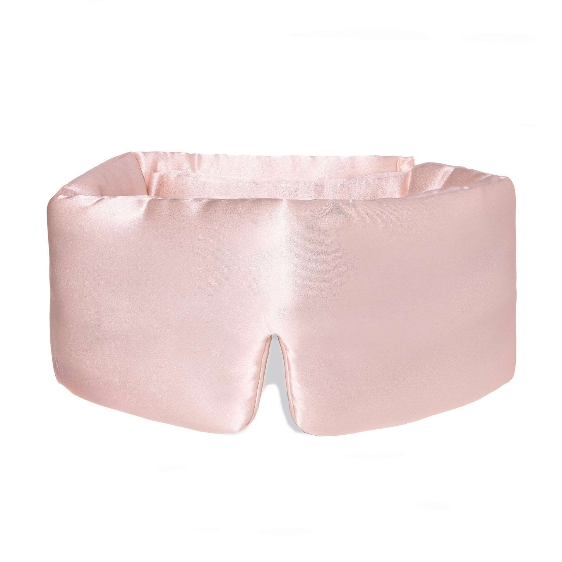 Harlven Luxury Mulberry Silk Sleep Mask – 100% Silk Eye Mask with Full Light Blocking Design for a Comfortable Bedtime Ritual - Light Pink - image 1