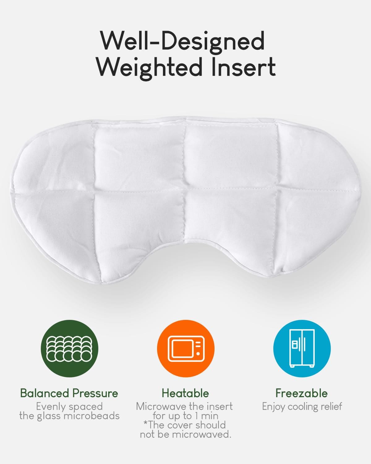Harlven Weighted Sleep Mask – Full Blackout Eye Mask with Gentle Pressure Comfort for Deep Sleep & Relaxation - image 5