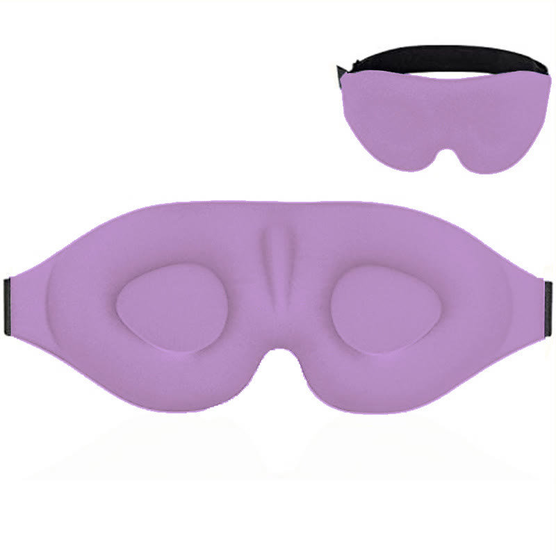 Harlven 3D Blackout Sleep Mask, Full Light Blocking Eye Mask with Zero Pressure Design, Soft Breathable Comfort for Sleep, Trave - Light Purple - image 4