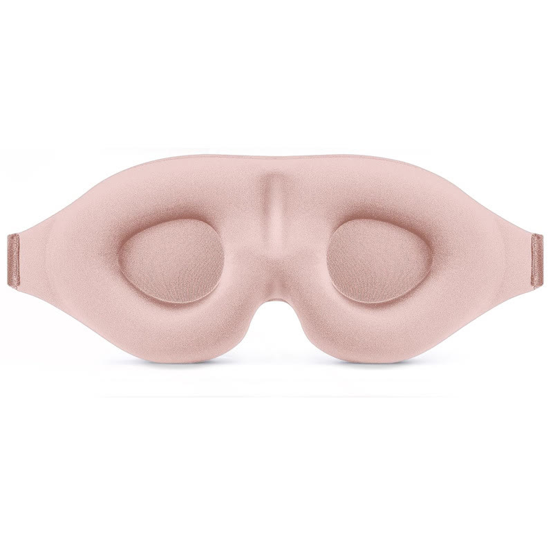 Harlven 3D Blackout Sleep Mask, Full Light Blocking Eye Mask with Zero Pressure Design, Soft Breathable Comfort for Sleep, Trave - Light Pink - image 1