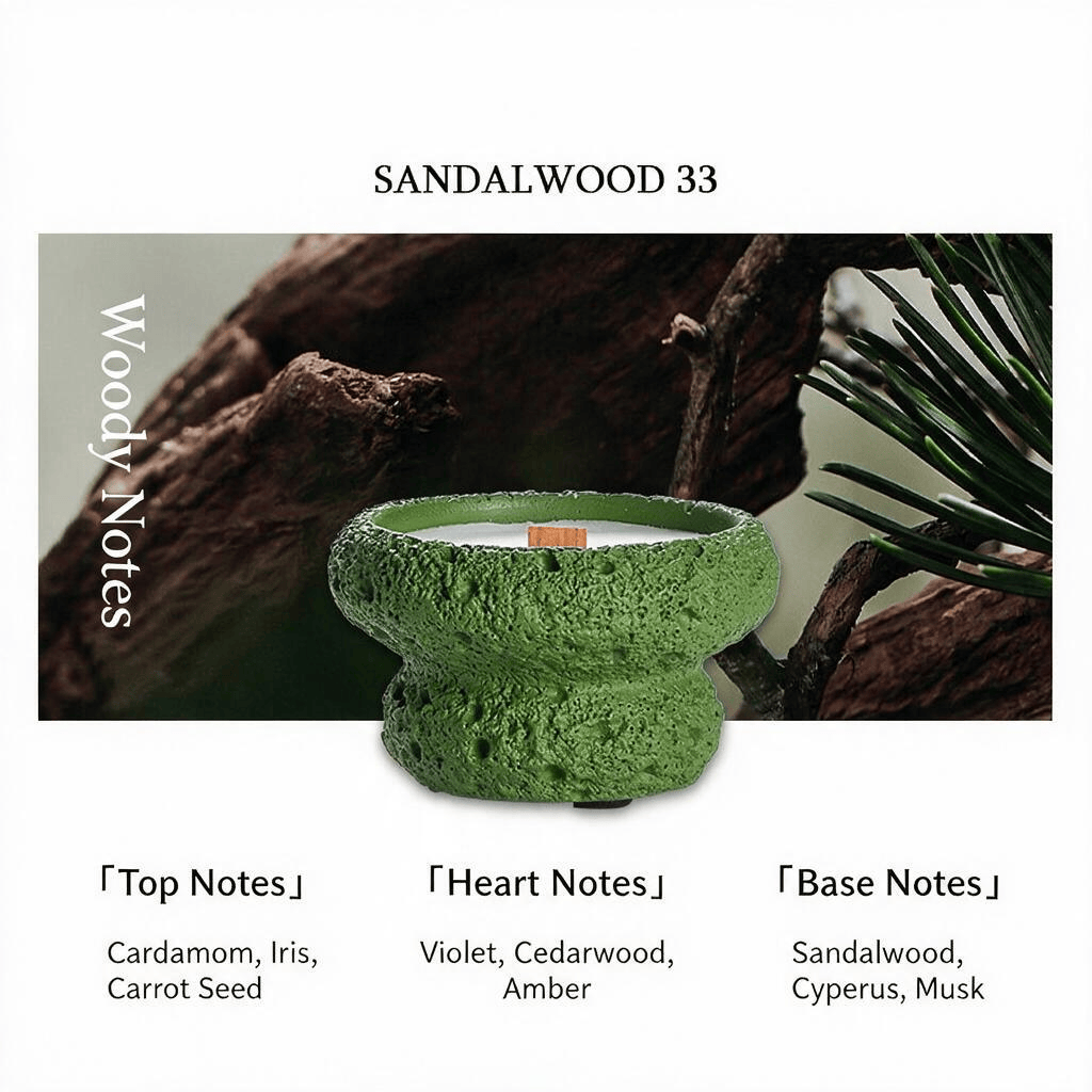 Harlven Nightfall White Noise Candle – Crackling Wooden Wick Soy Candle for Bedtime Relaxation & a Calming Sleep Ritual - Violet & Cedarwood - image 3