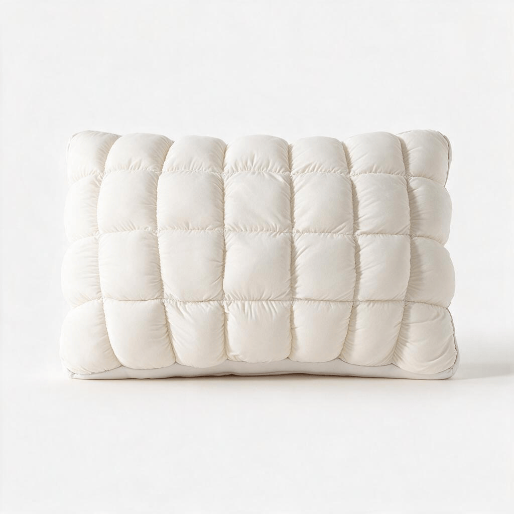 Harlven Fluffy Cloud Pillow, Soft & Supportive Bed Pillow with Premium High Bounce Filling, Cozy Sleeping Pillow for Better Rest - White - Standard - image 1