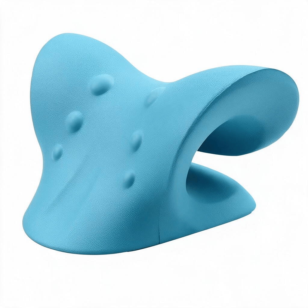 Harlven Ergonomic Neck Support Pillow – C-Shaped Memory Foam Pillow for Better Sleep, Relaxation & Comfortable Posture Support - Blue - image 3