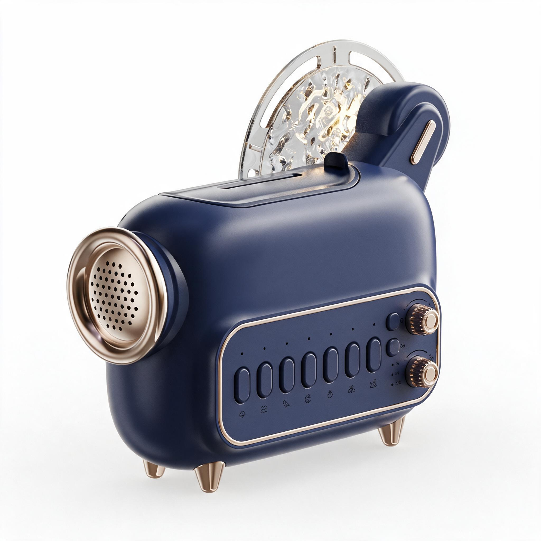 Harlven Smart White Noise Machine – Bluetooth Sleep Speaker with Custom Music, Aroma Diffuser & Ambient Light - Blue - image 2