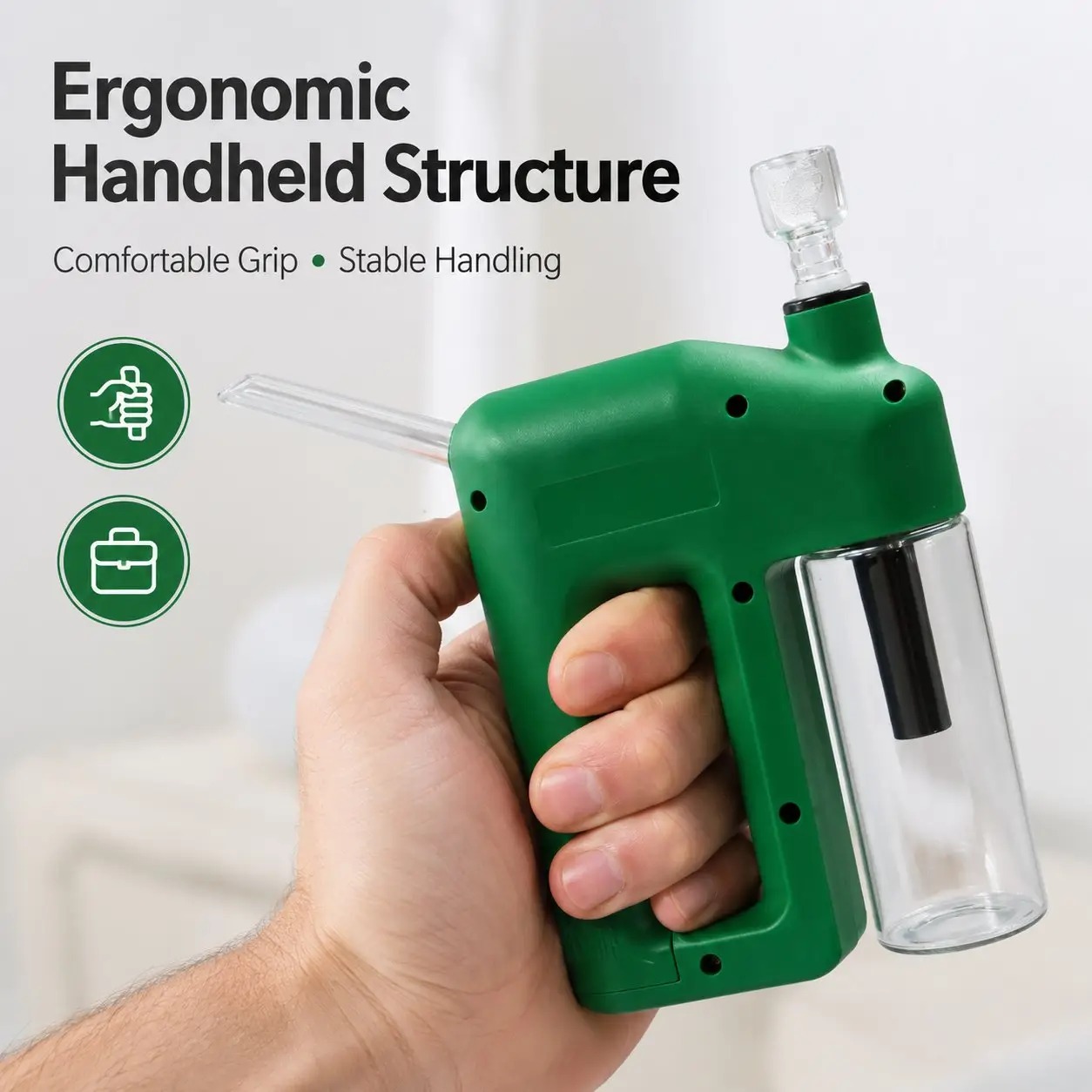 LAST DAY 50% OFF - PORTABLE HANDHELD ELECTRIC FILTRATION DEVICE COMPACT GLASS CHAMBER DESIGN WITH ELECTRIC - image 1