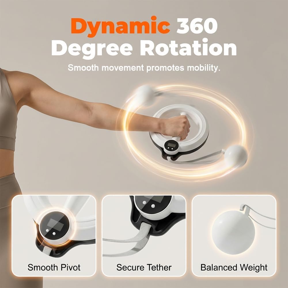 Smart Arm & Shoulder Exercise Hoop with Digital Tracker - image 2