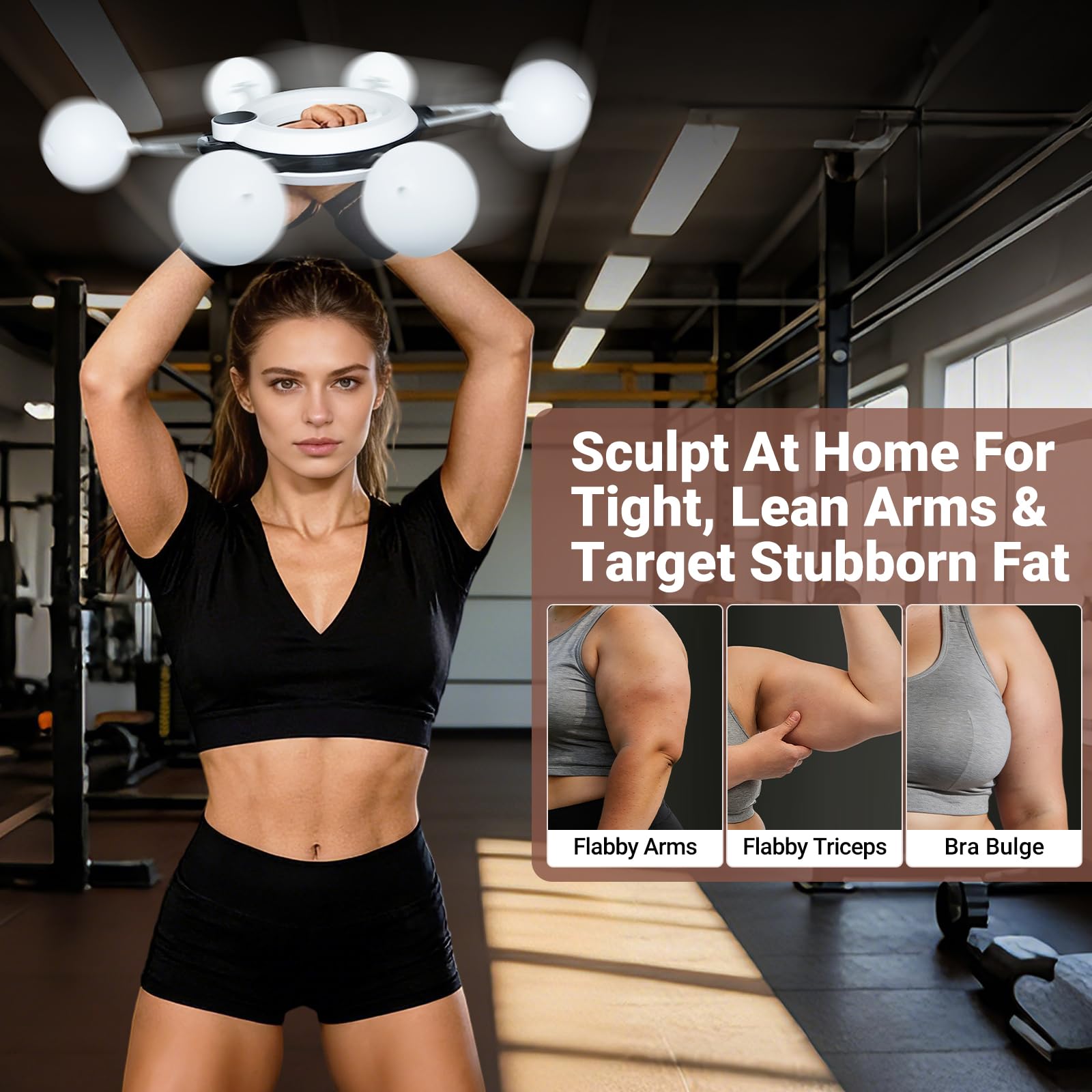 Smart Arm & Shoulder Exercise Hoop with Digital Tracker - image 1