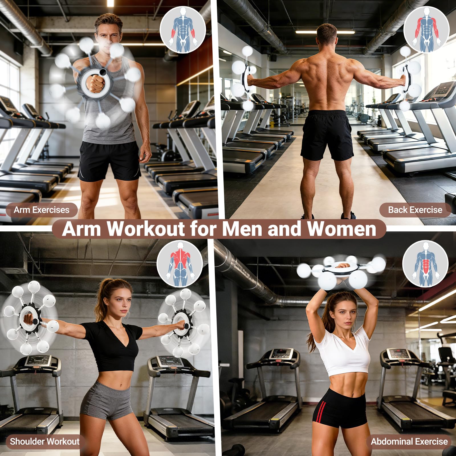 Smart Arm & Shoulder Exercise Hoop with Digital Tracker - image 8