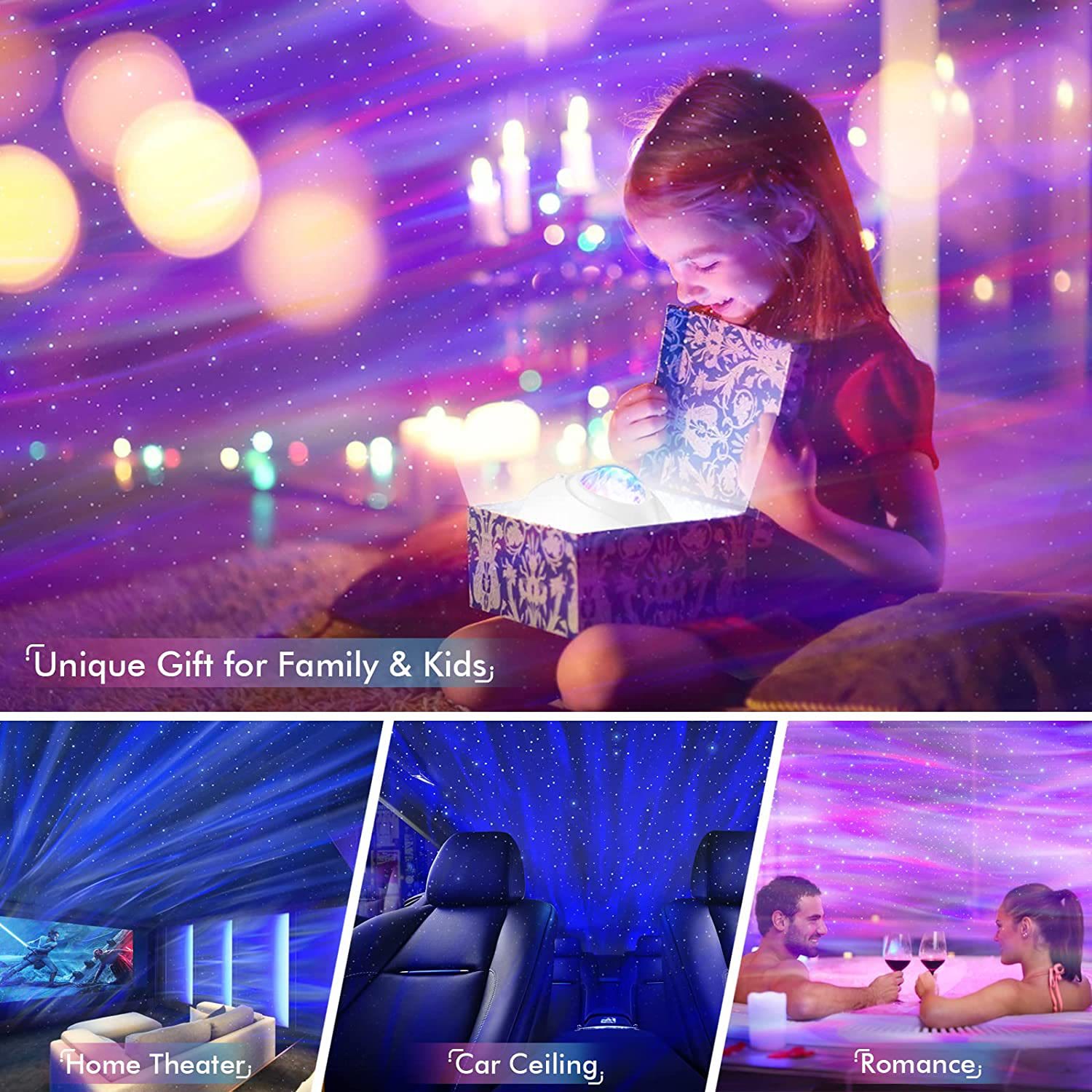 Harlven Aurora Relaxation Projector, Dreamy Starry Sky Night Light with Soothing Sounds for Sleep, Meditation & Stress Relief - image 8