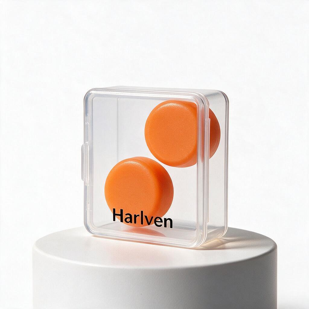 Harlven Soft Silicone Sleep Earplugs – Noise Blocking Ear Plugs with Comfortable Pressure-Free Fit, Odorless Reusable Earplugs f - Orange - 2 - image 10