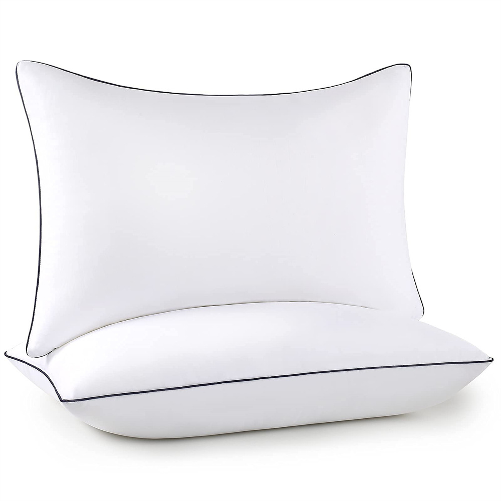 Harlven Plush Pillow Insert – Soft Fluffy Pillow Core for Cozy & Comfortable Sleep - Dark Blue - King(pack of 2) - image 15