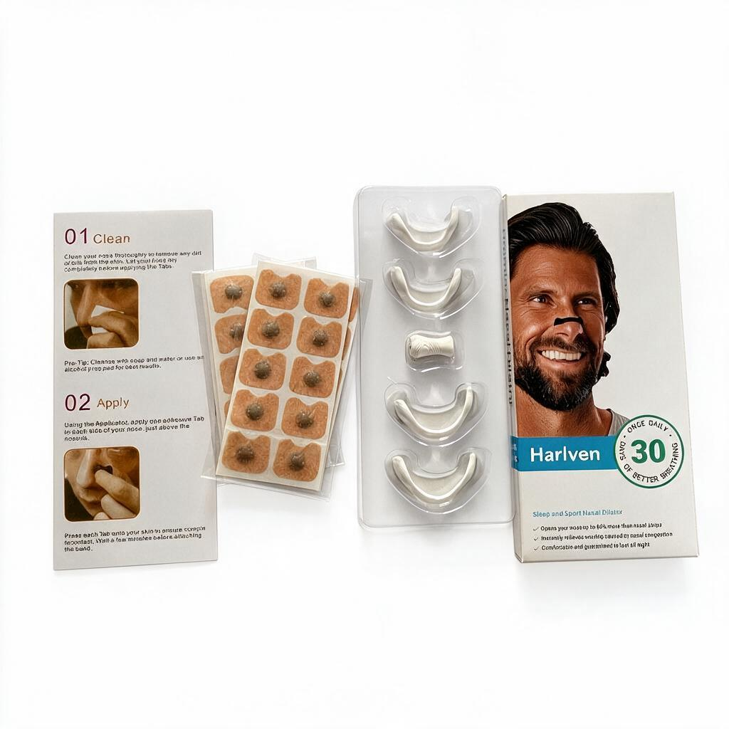 Harlven Magnetic Nasal Expander – Soft Nasal Breathing Aid for Sleep, Relaxation & Comfortable Nighttime Breathing - White - Square(30 Pairs) - image 13