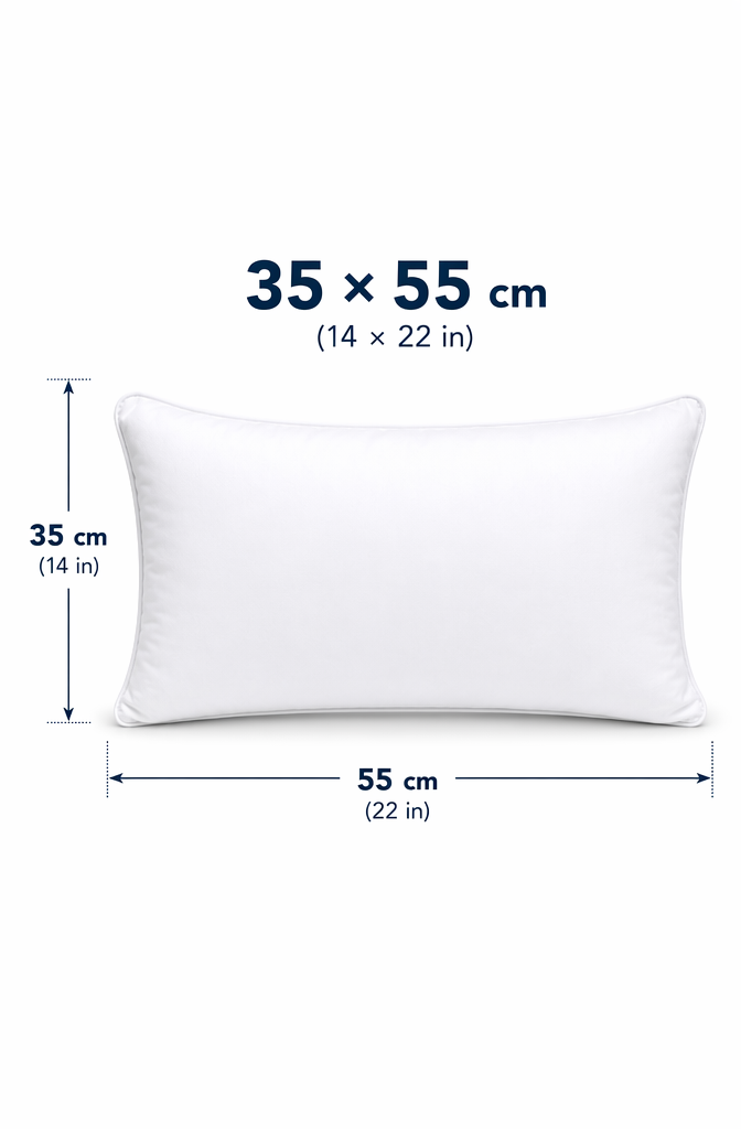 Premium White Cushion Insert, Soft Brushed Fabric Pillow Insert for Sofa Throw Pillows, Fluffy Decorative Pillow Filler for Home Décor