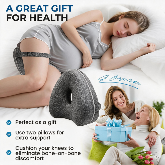 Knee pillow for side sleepers pregnancy rest and everyday use