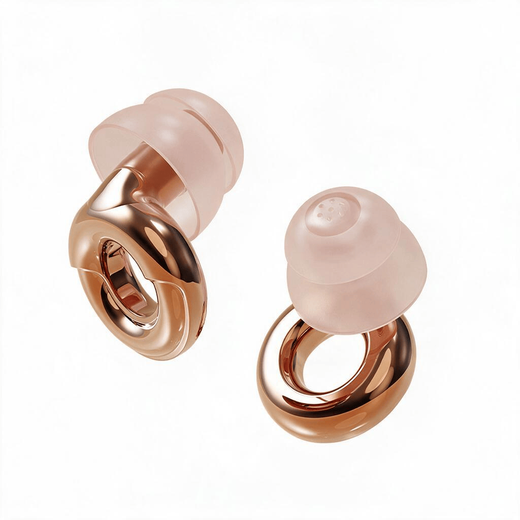 Harlven Noise Reduction Sleep Earplugs – Soft Reusable Ear Plugs Designed for Comfortable Sleep, Snoring Noise Reduction, Work & - Golden - image 3