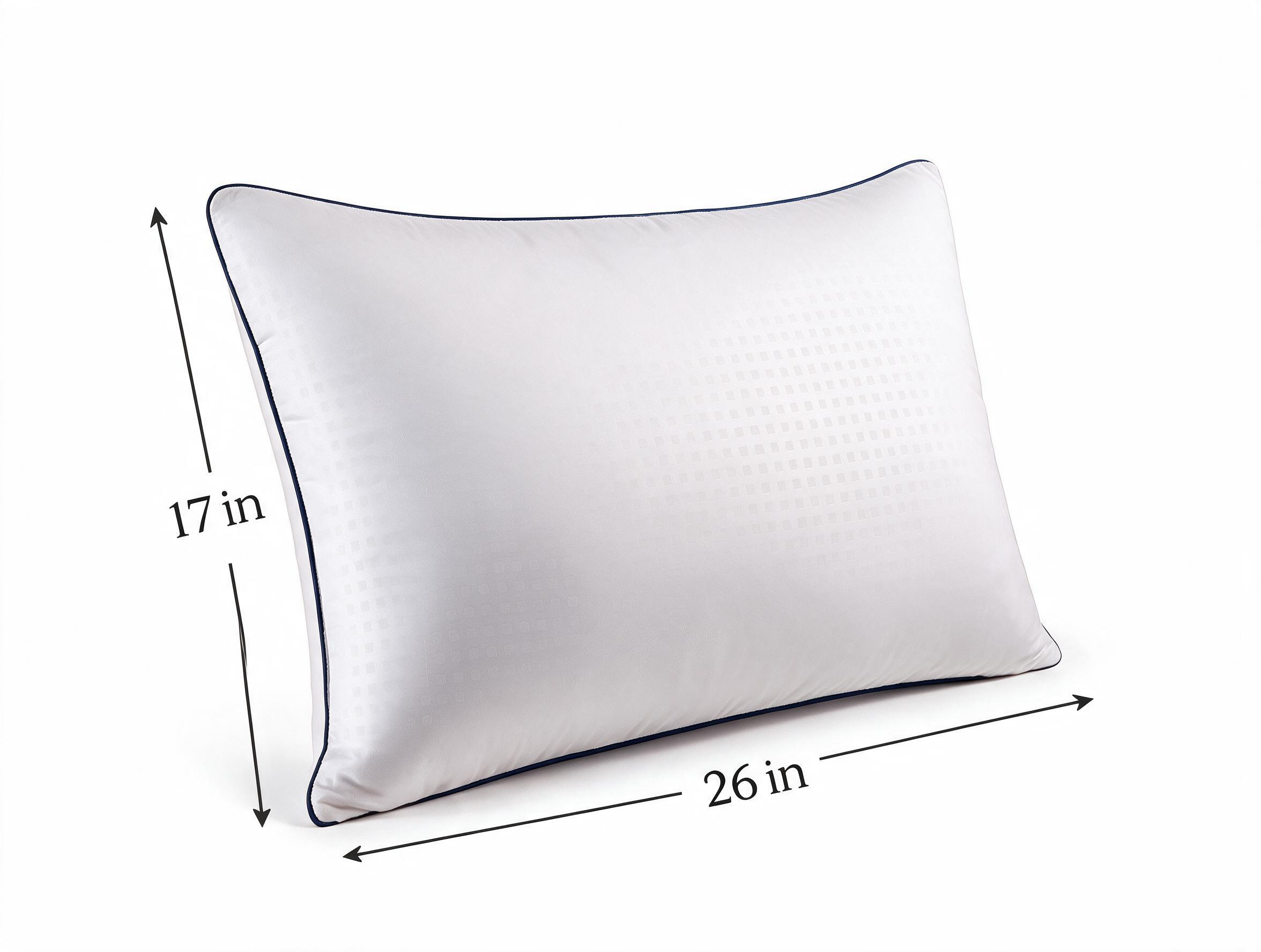 Harlven Plush Pillow Insert – Soft Fluffy Pillow Core for Cozy & Comfortable Sleep - Dark Blue - Standard (pack of 1) - image 9