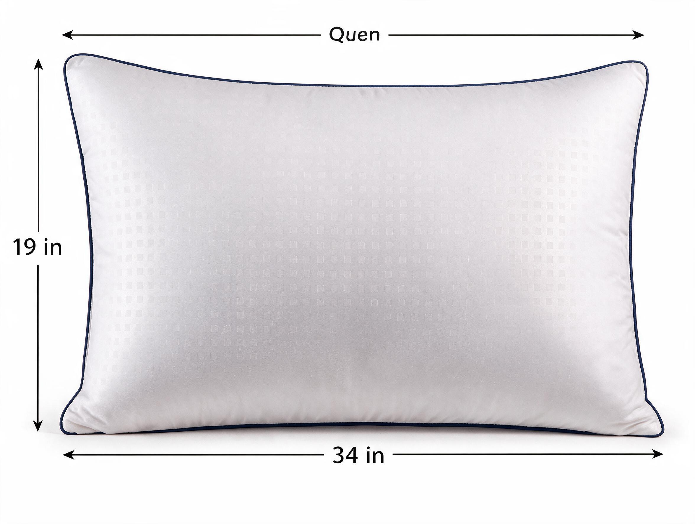 Harlven Plush Pillow Insert – Soft Fluffy Pillow Core for Cozy & Comfortable Sleep - Dark Blue - King(pack of 1) - image 2