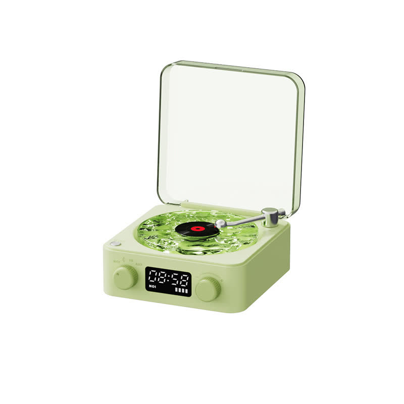 White Noise Machine with Wireless Speaker & Ambient Light – Vinyl-Inspired Sleep Sound Machine for Bedroom - Light Green - image 3