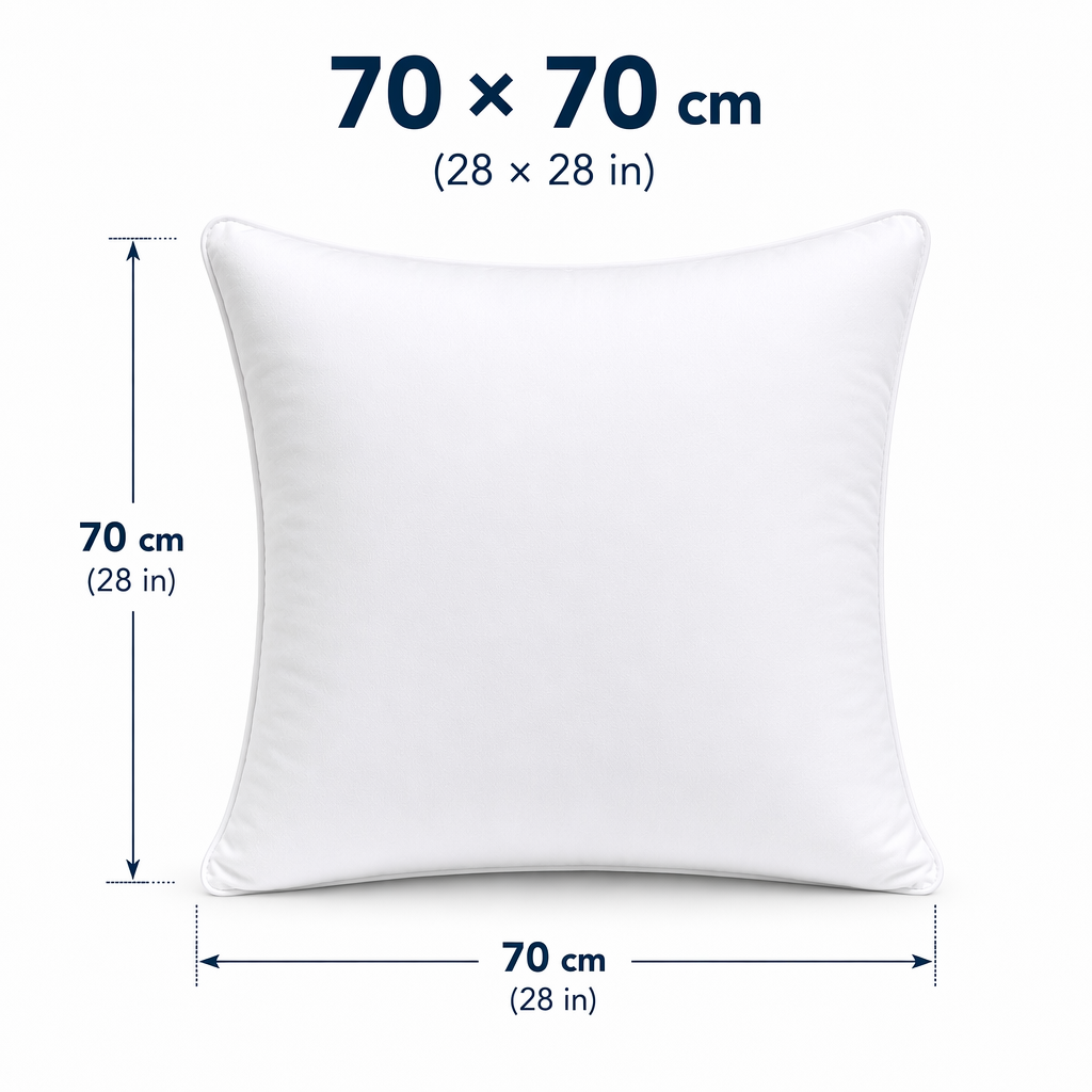 Premium White Cushion Insert, Soft Brushed Fabric Pillow Insert for Sofa Throw Pillows, Fluffy Decorative Pillow Filler for Home Décor